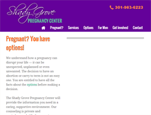 Tablet Screenshot of pregnancy-options.org